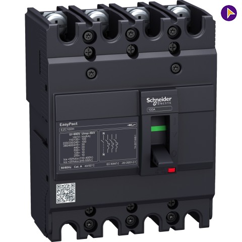 63A FP 30KA TMF(EasyPact EZC) MCCB-SCHNEIDER - EZC100H4063