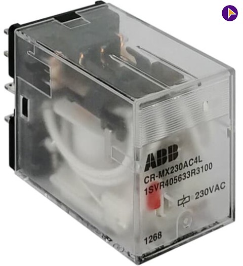 230V-AC 4NO-4NC PLUG IN RELAYS-ABB - 1SVR405633R3100