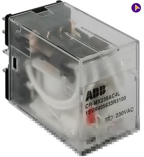 24V-AC/DC 4NO-4NC PLUG IN RELAYS-ABB - 1SVR405633R0100