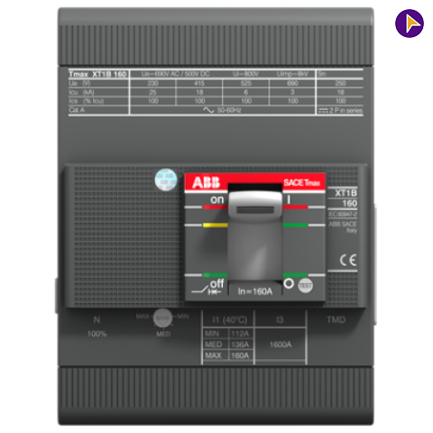 100A FP 18KA TMD (XT1B 160) MCCB-ABB- 1SDA066818R1