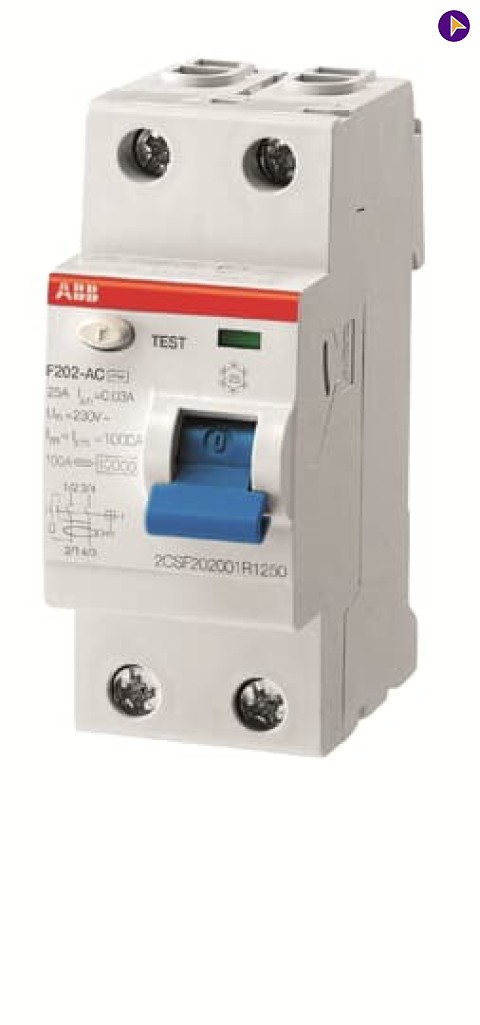 80A DP 300MA (F202) RCCB-ABB - 2CSF202005R3800