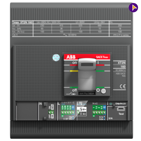 160A FP 70KA MICRO LS/I (XT2H 160) MCCB-ABB - 1SDA067895R1