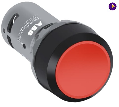 1NC RED PUSH BUTTON WITH ELEMENT-ABB-1SFA619100R1041