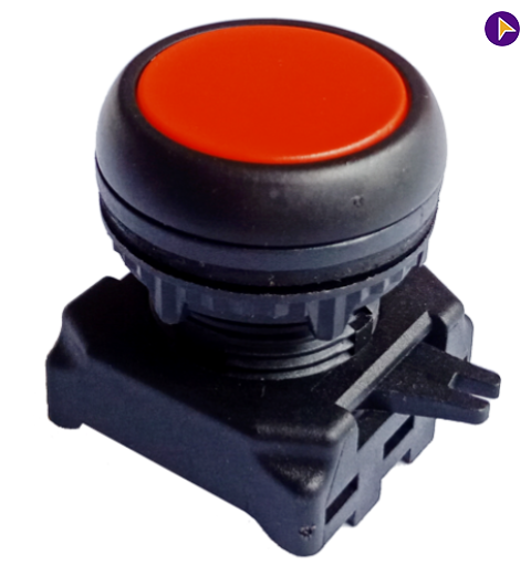 RED WITHOUT ELEMENT PUSH BUTTON-LANDT-EMNRFD1