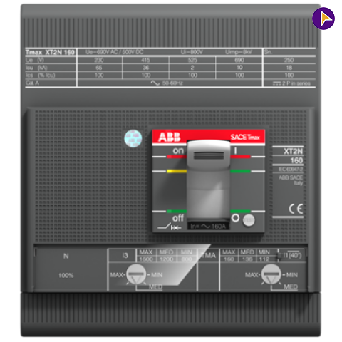 160A FP 36KA TMA (XT2N 160) MCCB-ABB - 1SDA067043R1