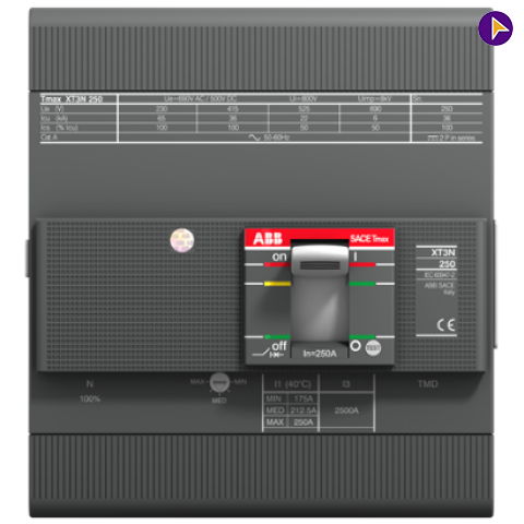 250A FP 36KA TMD (XT3N 250) MCCB-ABB - 1SDA068070R1