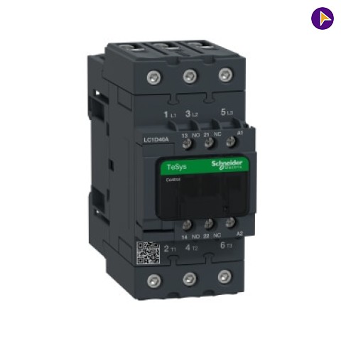 40A  AC3 TP (1NO+1NC) CONTACTOR SCHNEIDER - LC1D40AAC