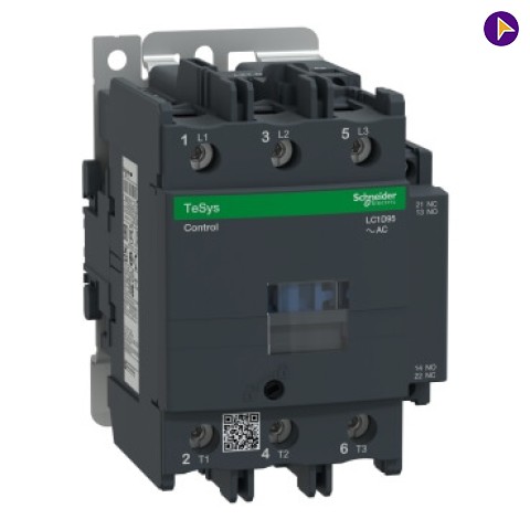 95A  AC3 TP (1NO+1NC) CONTACTOR SCHNEIDER - LC1D95AC