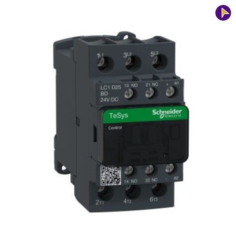 25A DC TP (1NO+1NC) CONTACTOR SCHNEIDER - LC1D25DC