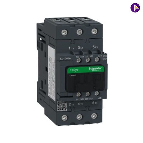 65A DC TP (1NO+1NC) CONTACTOR SCHNEIDER - LC1D65ADC