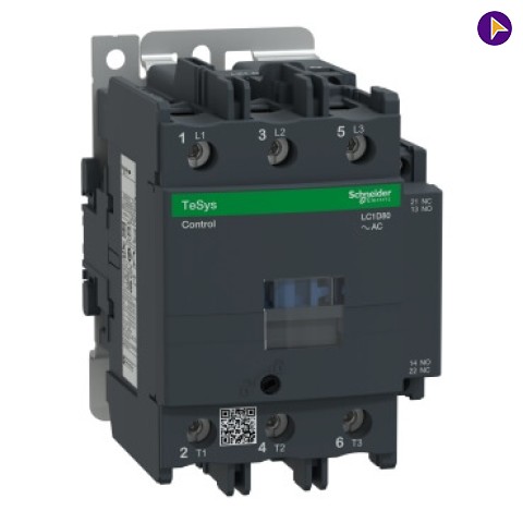 80A DC TP (1NO+1NC) CONTACTOR SCHNEIDER - LC1D80DC