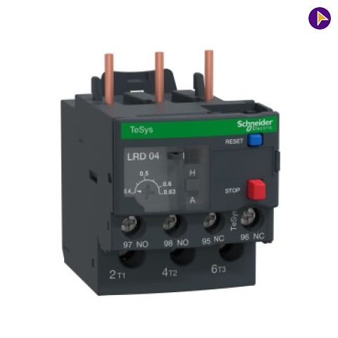 0.40-0.63A DECA (DIRECT MOUNTING) THERMAL OVERLOAD RELAY SCHNEIDER - LRD04