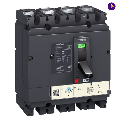 Low Voltage Switchgear MCCB (EASYPACT CVS) 400A FP 36KA TMD -SCHNEIDER ...