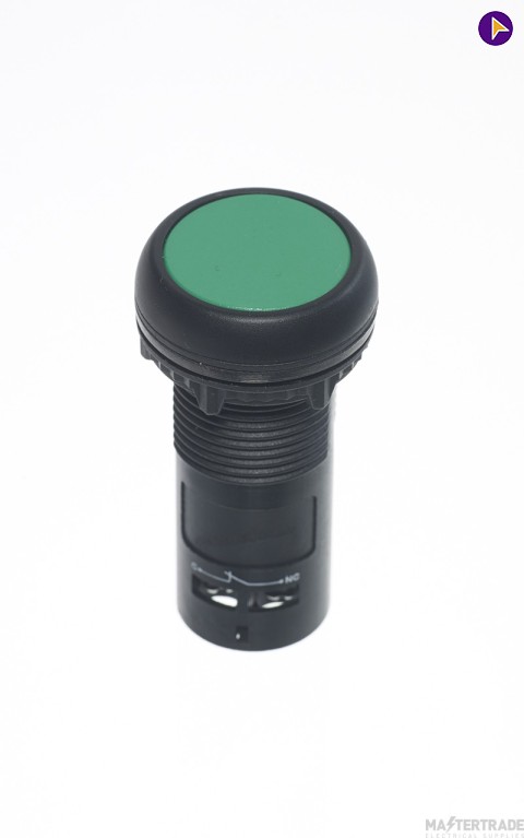 1NO GREEN PUSH BUTTON WITH ELEMENT-LANDT-EE1GFD1